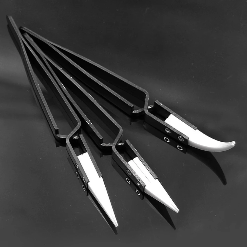 3pcs Non Conductive Ceramic Tweezers Anti-Static Reverse Tweezers Heat Resistant Precision Chuck Ceramic Tweezers Industrial
3pcs Non Conductive Ceramic Tweezers Anti-Static Reverse Tweezers Heat Resistant Precision Chuck Ceramic Tweezers Industrial