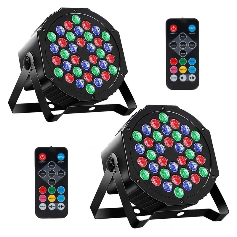 36LED Lights Party Lights With Remote Control And Dmx 1W RGB Sound Control Suitable For Wedding Bar Party EU Plug
36LED Lights Party Lights With Remote Control And Dmx 1W RGB Sound Control Suitable For Wedding Bar Party EU Plug