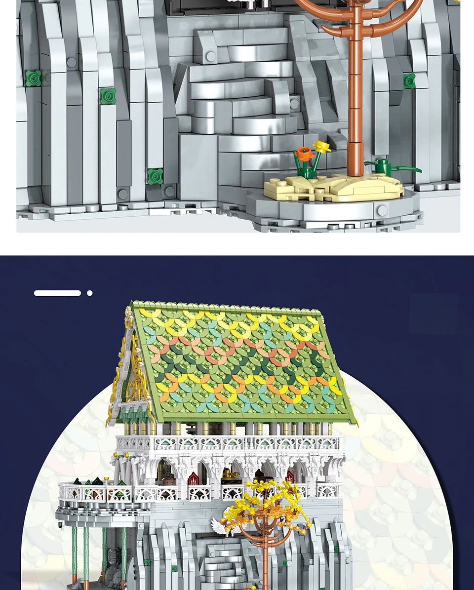 5044PCS MOC The Welcome Hall Modular Building Blocks Bricks The City of Elves Assembly DIY Puzzle Toy Chrismas Gift For Boy Kids 5044PCS MOC The Welcome Hall Modular Building Blocks Bricks The City of Elves Assembly DIY Puzzle Toy Chrismas Gift For Boy Kids