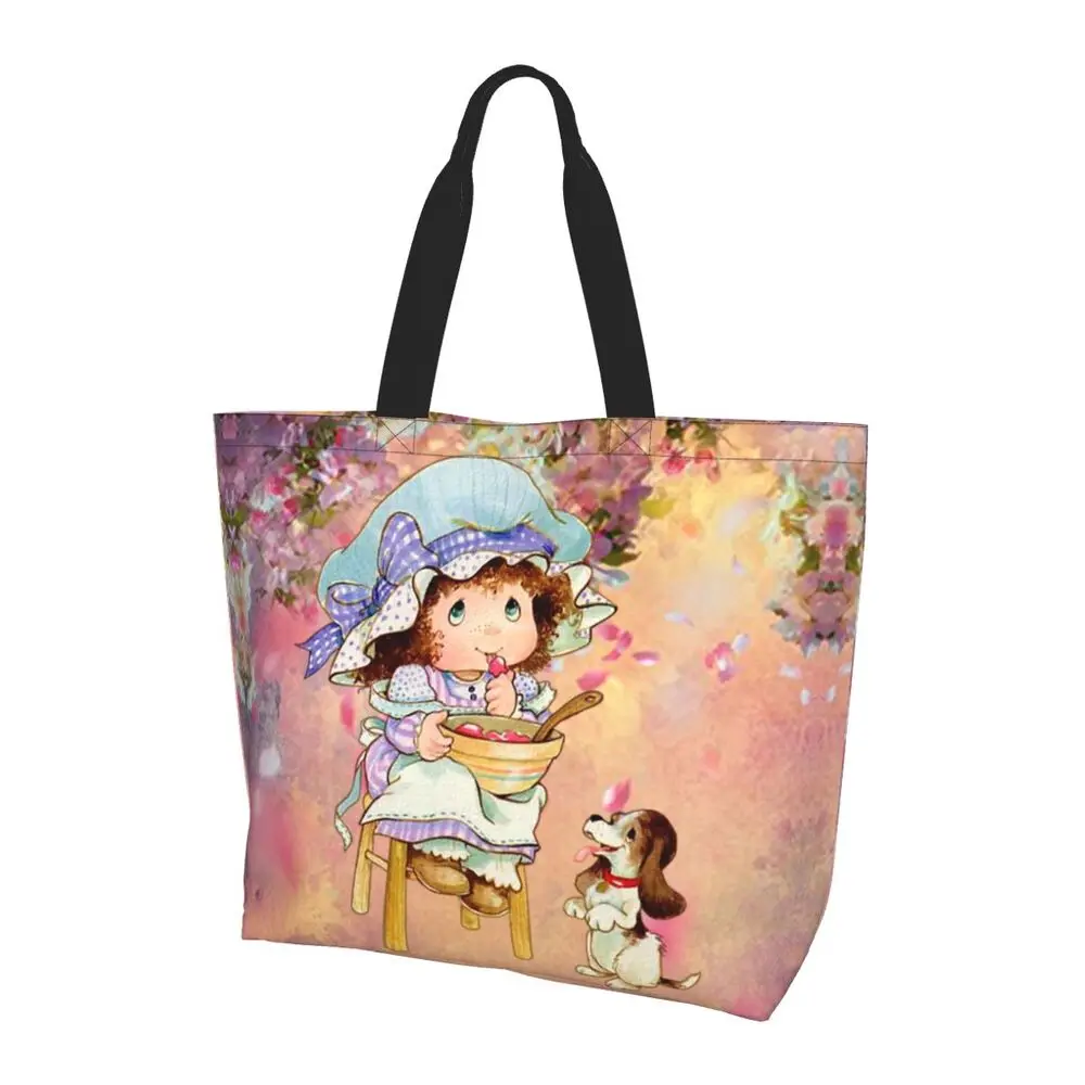 Custom Kawaii Sarah Kay Shopping Canvas Bags Women Portable Large Capacity Groceries Girl Roses And Watering Tote Shopper Bags 50 Sedbaddb8cfe44a32a9ddd4f1220da8737