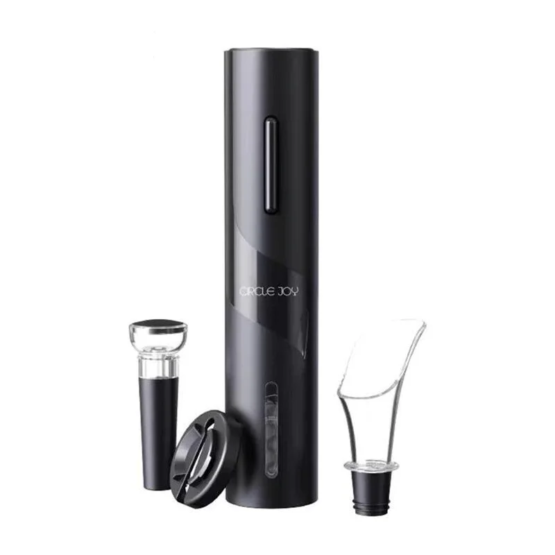 Circle Joy Black Samurai Electric Bottle Wine Opener Set Automatic Corkscrew Red Wine Kitchen Accessories Tools 4 In 1
Circle Joy Black Samurai Electric Bottle Wine Opener Set Automatic Corkscrew Red Wine Kitchen Accessories Tools 4 In 1