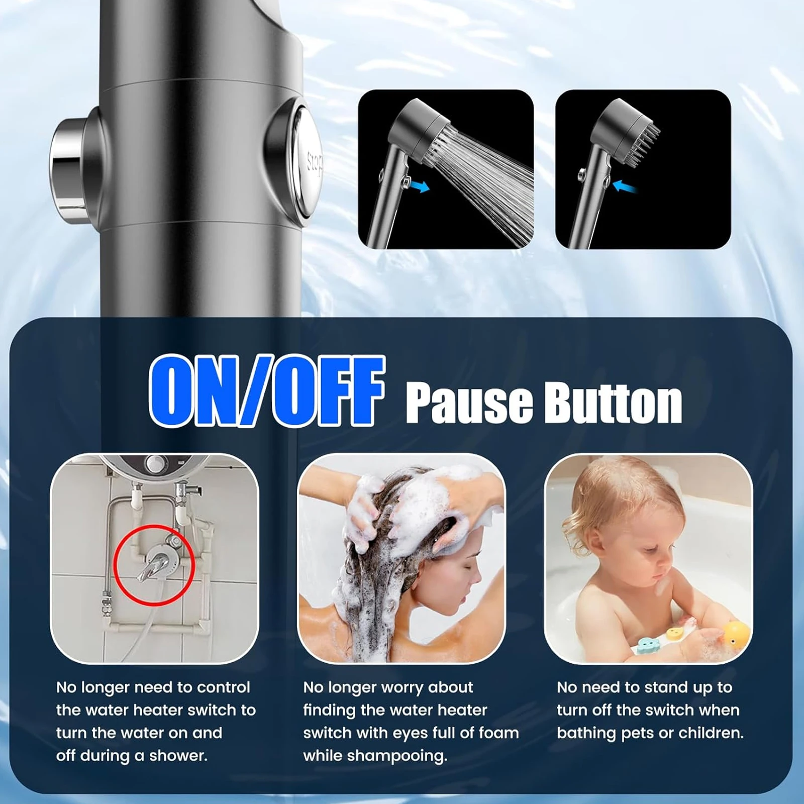 10 Modes Bathroom Shower Head Handheld High-Pressure Water Saver Showerhead Portable Black Rainfall Massage Shower Nozzl 27 Mallzona Sedbc69c3e83843439325f424dbb38cf2z 10 Modes Bathroom Shower Head Handheld High-Pressure Water Saver Showerhead Portable Black Rainfall Massage Shower Nozzl Mallzona