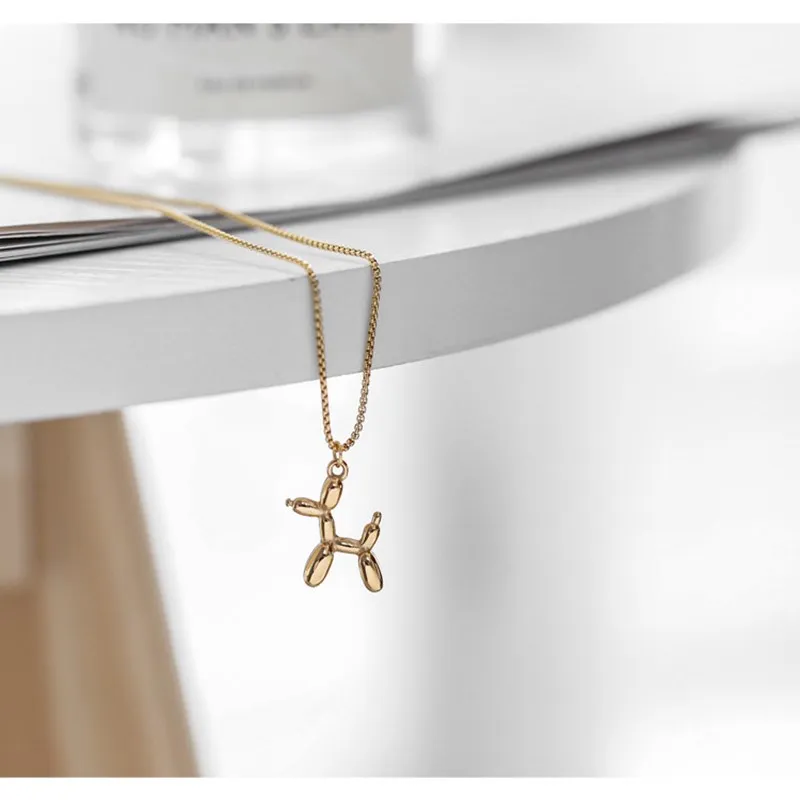2022 Hot Sale Exquisite Stainless Steel Gold Balloon Dog Pendant Ladies Clavicle Gold Chain Cute Pendant Valentine's Day Gift
2022 Hot Sale Exquisite Stainless Steel Gold Balloon Dog Pendant Ladies Clavicle Gold Chain Cute Pendant Valentine's Day Gift