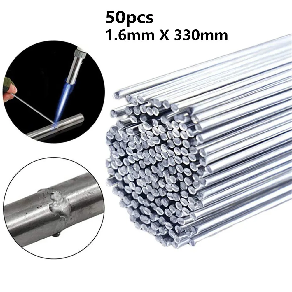 50PCS Easy Melt Welding Rods Low Temperature Aluminum Electrode Wire Brazing 1.6mm*330mm Welding Soldering Supplies
50PCS Easy Melt Welding Rods Low Temperature Aluminum Electrode Wire Brazing 1.6mm*330mm Welding Soldering Supplies