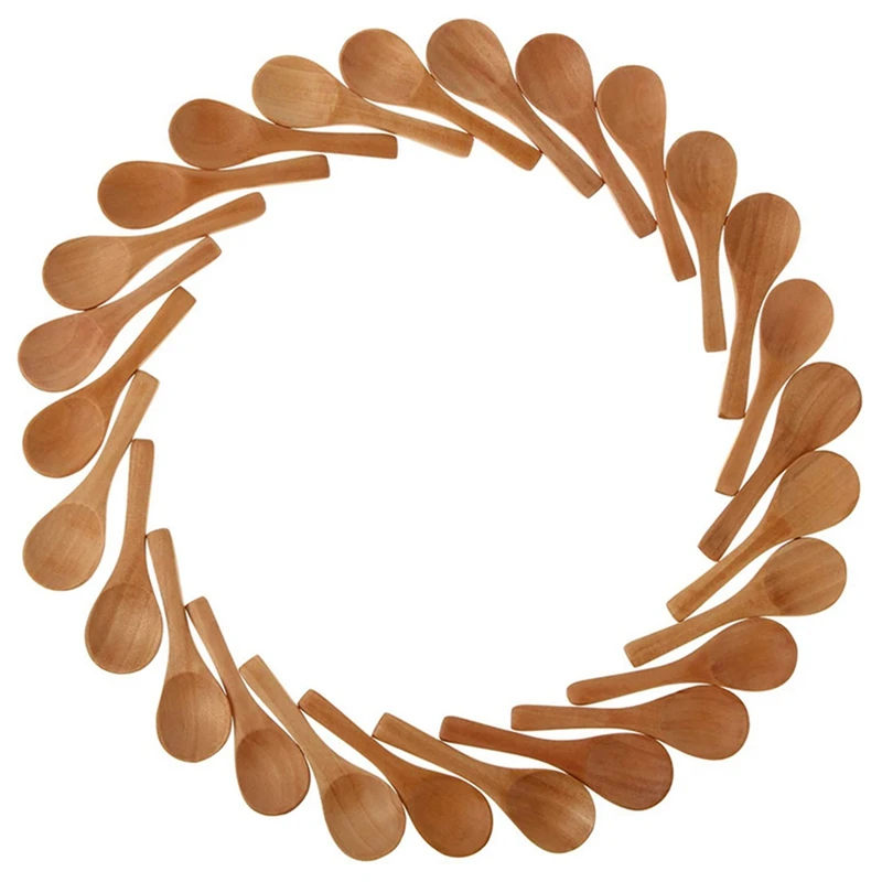 200X Small Wooden Spoons Mini Nature Spoons Wood Honey Teaspoon Cooking Condiments Spoons For Kitchen (Light Brown)
200X Small Wooden Spoons Mini Nature Spoons Wood Honey Teaspoon Cooking Condiments Spoons For Kitchen (Light Brown)