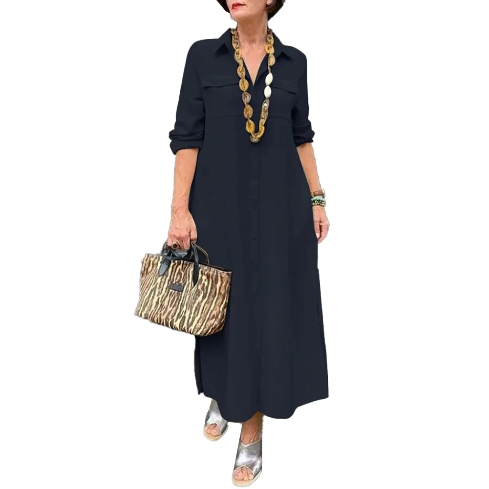 Daily Holiday Women Dress Shirt Dress Oversize Solid Color Business Button ZANZEA Cotton Loose Casual Collared
Daily Holiday Women Dress Shirt Dress Oversize Solid Color Business Button ZANZEA Cotton Loose Casual Collared