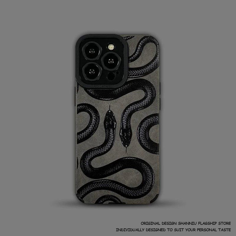 Креативный черный узор в виде змеи подходит для Apple iPhone15promax мобильный телефон чехол flose cortex защитный чехол с защитой от падения
Креативный черный узор в виде змеи подходит для Apple iPhone15promax мобильный телефон чехол flose cortex защитный чехол с защитой от падения