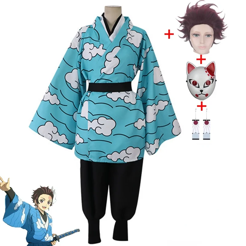 Demon Slayer Kamado Tanjirou Full Cosplay Costume Include Wig Mask Earring Kimetsu no Yaiba Halloween Funny Costume
Demon Slayer Kamado Tanjirou Full Cosplay Costume Include Wig Mask Earring Kimetsu no Yaiba Halloween Funny Costume