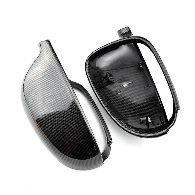 

Rearview Mirror Cover Cap Fashion Carbon Fashion ForVW ForVolkswagen ForPassat B6 R36 Golf 5 ForJetta MK5 Car Accessories