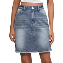 Pure Color Women's Burrs Denim Short Skirt Washed Mid Waist White Stitching Skirts Pocket Decoration Female Daily Casual Wear
Pure Color Women's Burrs Denim Short Skirt Washed Mid Waist White Stitching Skirts Pocket Decoration Female Daily Casual Wear