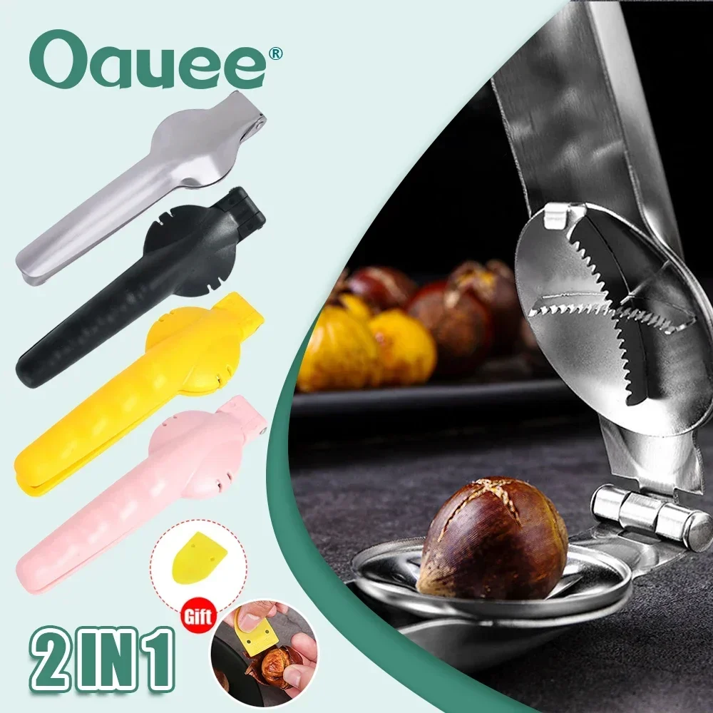 

2 in1 Stainless Steel Chestnut Machine Kitchen Accessories Chestnut Sheath Chestnut Cutter Chestnut Opener Chestnut Nut for Nuts