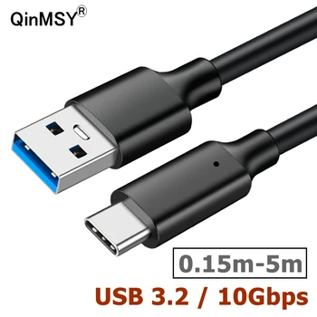 USB C타입 케이블, PD 고속 충전 충전기, USB-C 데이터 코드, 짧은 케이블, 삼성 화웨이 P50 샤오미 포코 맥북용, 5M, 3M, 0.2m, 60W