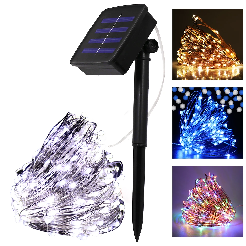 Solar Powered Fairy Lights Garland Outdoor Waterproof Garden Lamp String Light for Trees Party Christmas Decoration
Solar Powered Fairy Lights Garland Outdoor Waterproof Garden Lamp String Light for Trees Party Christmas Decoration