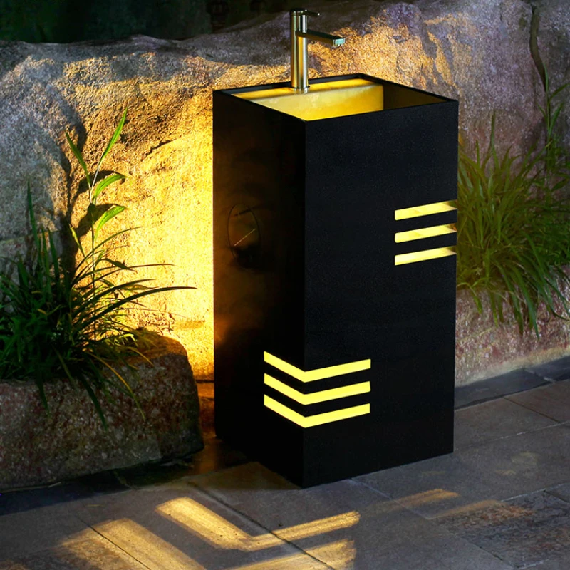 Pedestal Basin Outdoor Courtyard Floor-Standing Integrated Inter-Platform Basin Wash Basin Outdoor Marble Sink 
Pedestal Basin Outdoor Courtyard Floor-Standing Integrated Inter-Platform Basin Wash Basin Outdoor Marble Sink