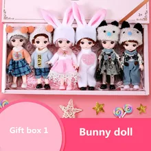 6pcs/set Bjd 16cm 13 Movable Joints Doll Princess Dress Up Gift Box Princess Doll Set Play House 3D Eyes Girl Toy Birthday Gift
6pcs/set Bjd 16cm 13 Movable Joints Doll Princess Dress Up Gift Box Princess Doll Set Play House 3D Eyes Girl Toy Birthday Gift