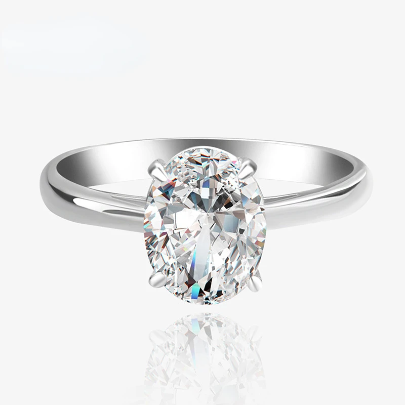 Hot Sale Pure 925 Silver Egg-shape Simulated Diamond Ring for Women,High Carbon Ring with High-end Style for Making a Proposal
Hot Sale Pure 925 Silver Egg-shape Simulated Diamond Ring for Women,High Carbon Ring with High-end Style for Making a Proposal