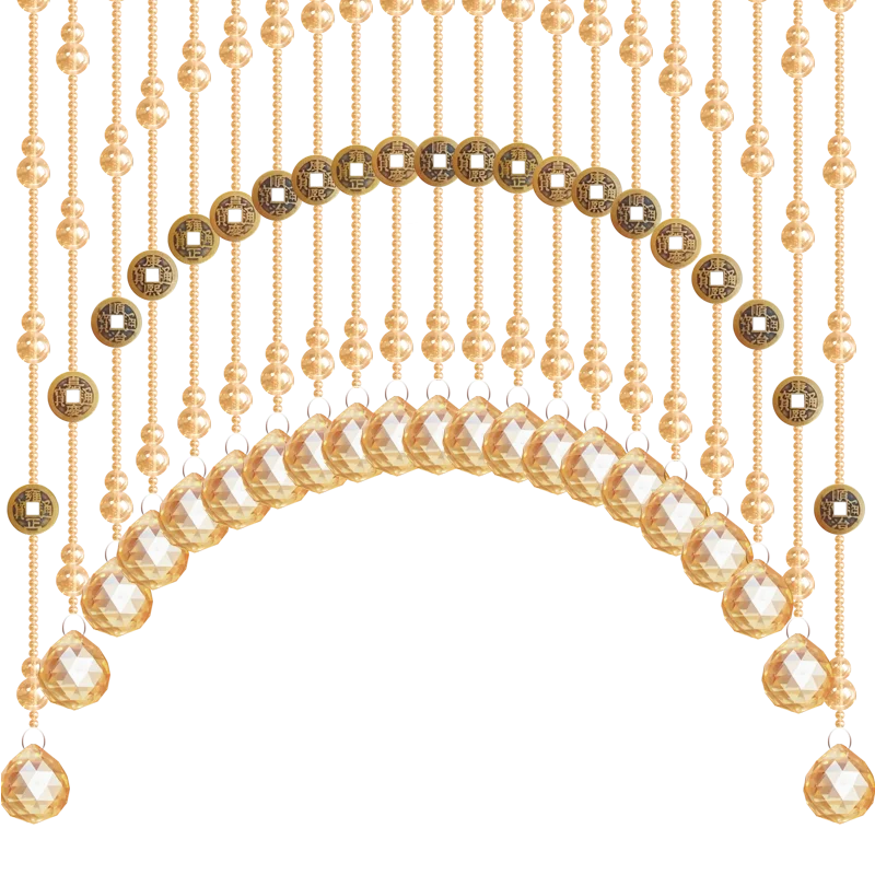 Crystal bead curtain gourd five emperors copper coin bathroom bedroom toilet door curtain living room partition porch hanging cu
Crystal bead curtain gourd five emperors copper coin bathroom bedroom toilet door curtain living room partition porch hanging cu