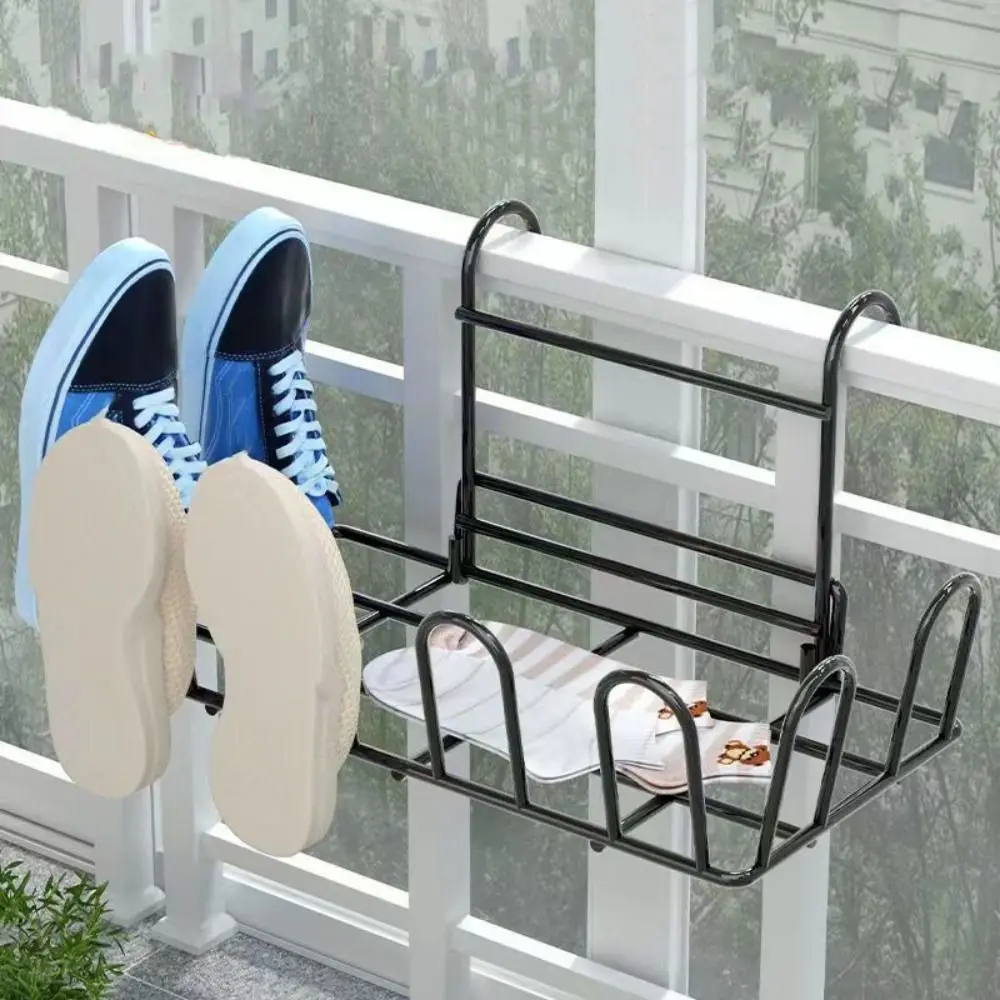 Black Balcony Drying Shoe Rack Practical Hollow Hanging Shoe Rack Anti-theft Movable Shoe Drying Rack Home
Black Balcony Drying Shoe Rack Practical Hollow Hanging Shoe Rack Anti-theft Movable Shoe Drying Rack Home