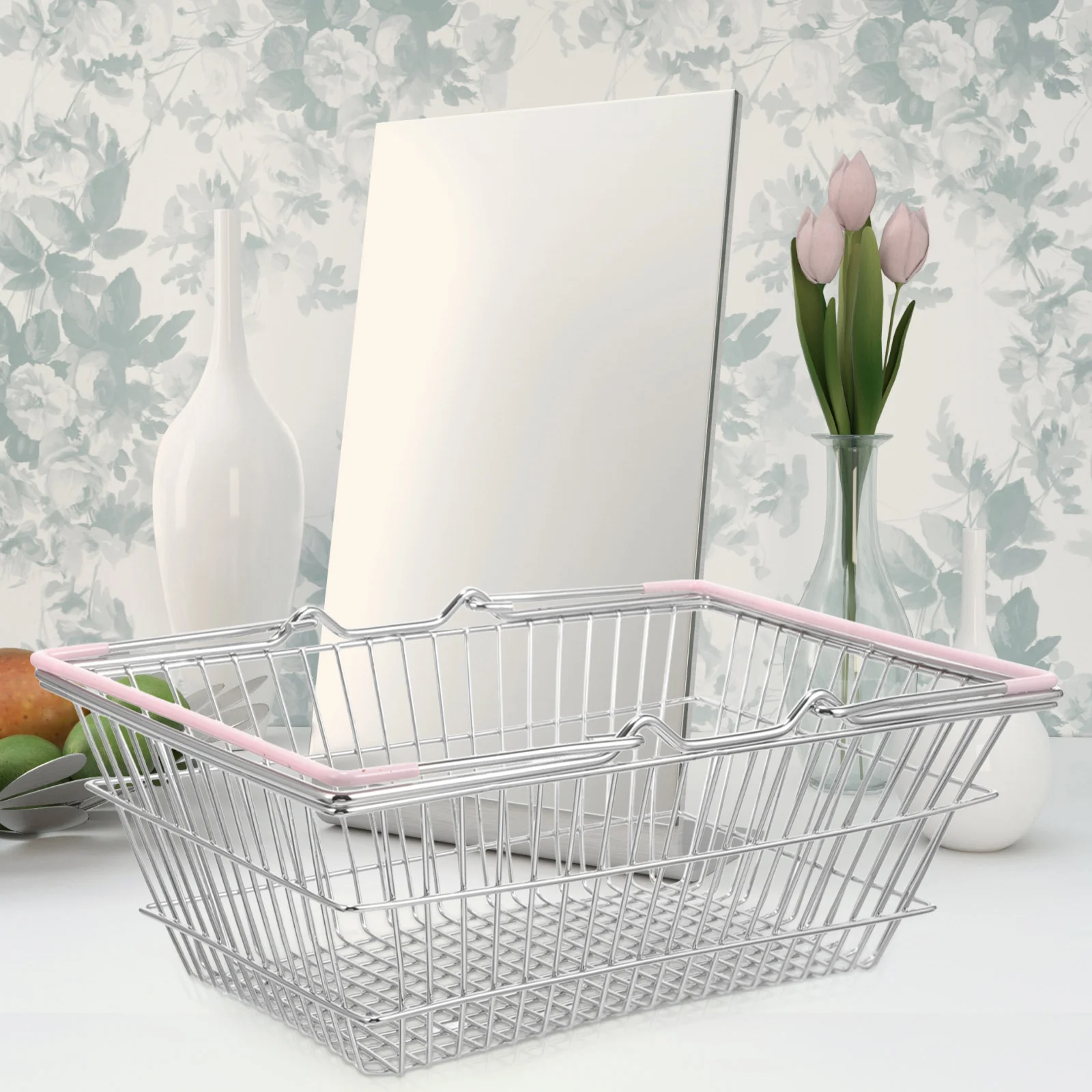 Metal Shopping Basket with Handles Supermarket Shopping Basket Egg Storage Basket for Make Organizer
Metal Shopping Basket with Handles Supermarket Shopping Basket Egg Storage Basket for Make Organizer