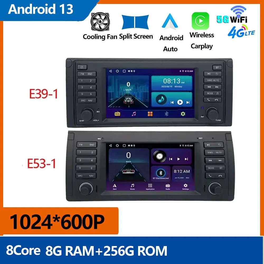 Мультимедийная система для BMW X5 E39, стерео-проигрыватель под управлением Android 13, с GPS Навигатором, без DVD, с высокой производительностью, типоразмер 2DIN
Мультимедийная система для BMW X5 E39, стерео-проигрыватель под управлением Android 13, с GPS Навигатором, без DVD, с высокой производительностью, типоразмер 2DIN