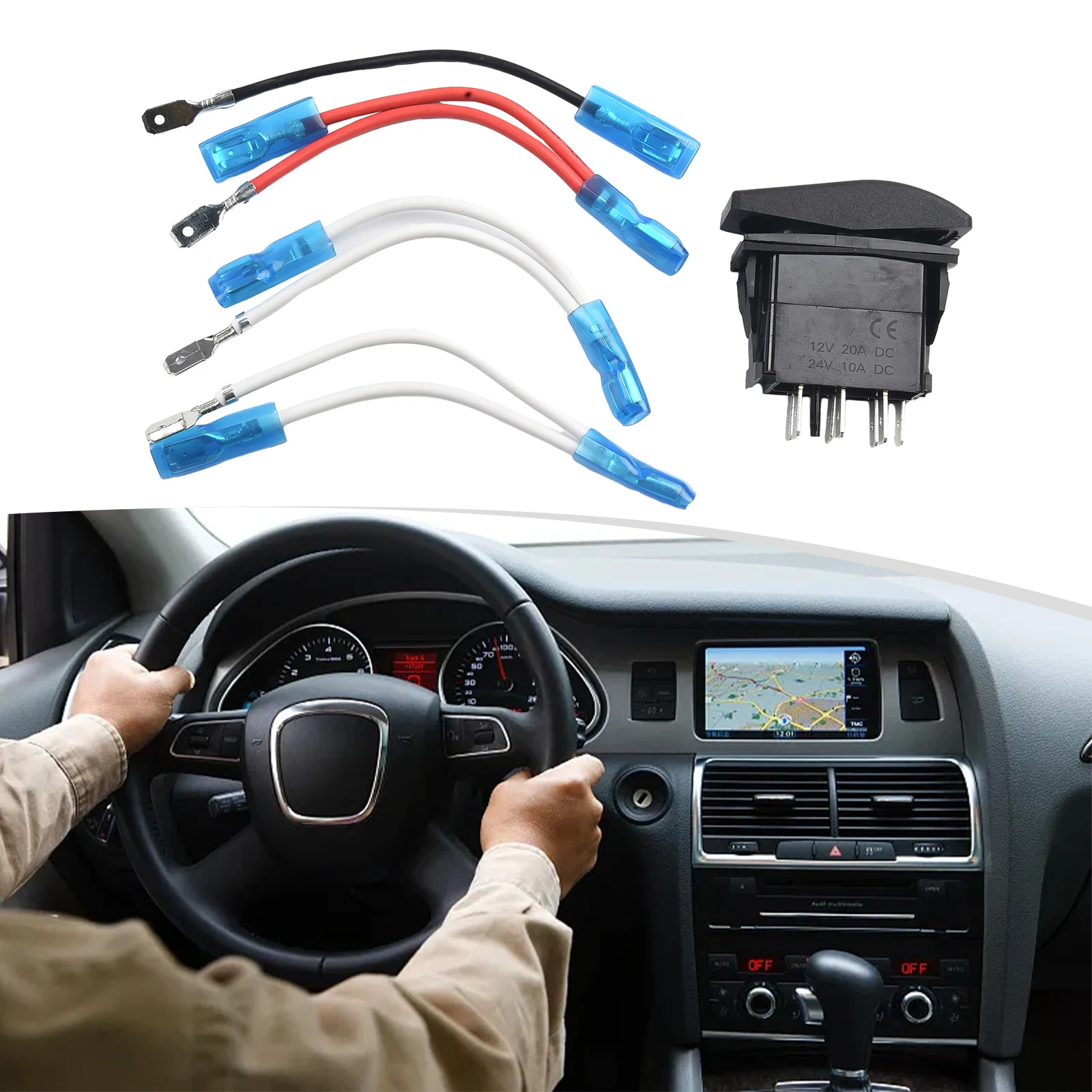7Pin DPDT Rocker Switch Toggle On/Off/On with Blue LED Light Durable and Waterproof Suitable for Cars Boats and Motorcycles
7Pin DPDT Rocker Switch Toggle On/Off/On with Blue LED Light Durable and Waterproof Suitable for Cars Boats and Motorcycles