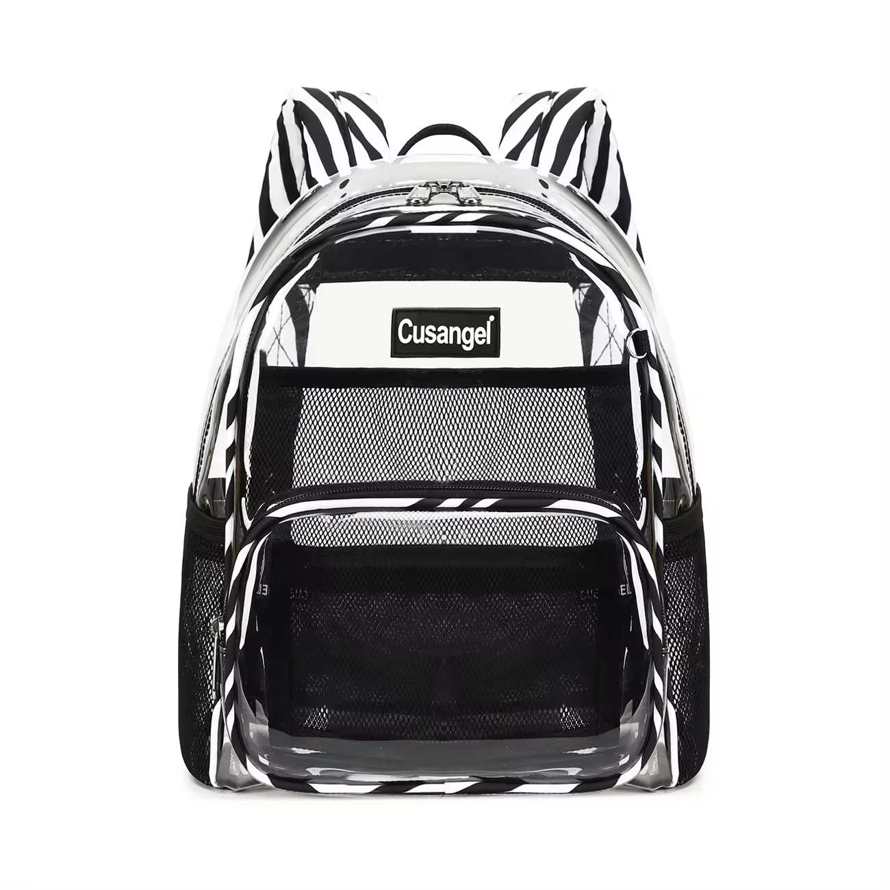 Cusangel 12 Inches Zebra Clear Book Bags Transparent Backpack TPU Material Waterproof Girls School Bag Fashion Daily Knapsack 
Cusangel 12 Inches Zebra Clear Book Bags Transparent Backpack TPU Material Waterproof Girls School Bag Fashion Daily Knapsack