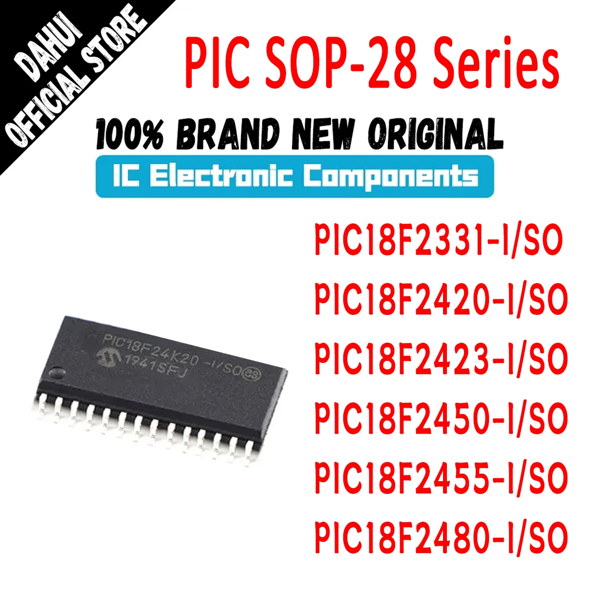 PIC18F2331-I/SO PIC18F2420-I/SO PIC18F2423-I/SO PIC18F2450-I/SO PIC18F2455-I/SO PIC18F2480-I/SO PIC18F PIC IC MCU Chip SOP-28
PIC18F2331-I/SO PIC18F2420-I/SO PIC18F2423-I/SO PIC18F2450-I/SO PIC18F2455-I/SO PIC18F2480-I/SO PIC18F PIC IC MCU Chip SOP-28