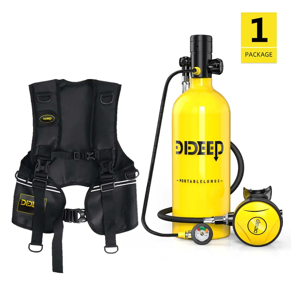 2L Scuba Diving Tank+Upgrade Pressure Gauge+Diving Vest Bag Oxygen Cylinder Tank Set Snorkeling Equipment New
2L Scuba Diving Tank+Upgrade Pressure Gauge+Diving Vest Bag Oxygen Cylinder Tank Set Snorkeling Equipment New