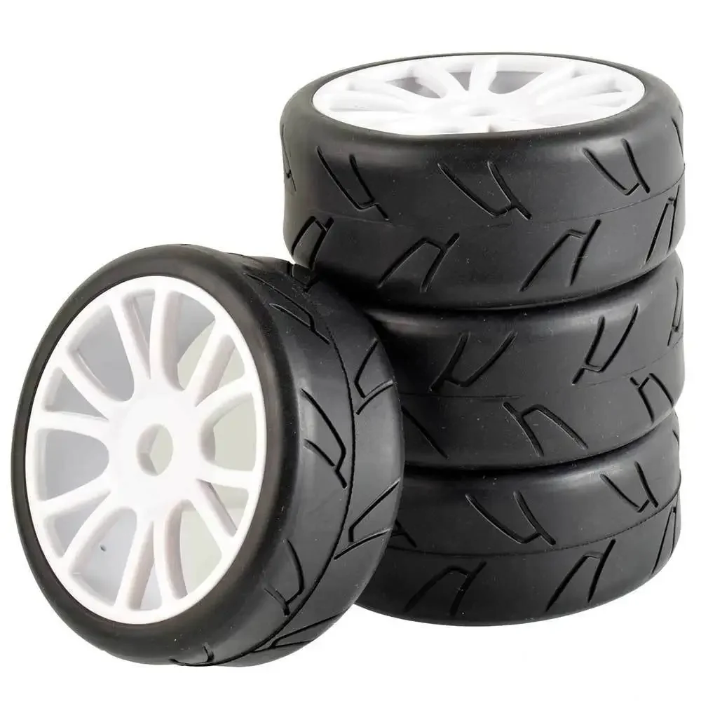 

RC 84-T806 Wheel& Rubber Tires insert sponge 4P For HSP KYOSHO 1:8 On-Road Car