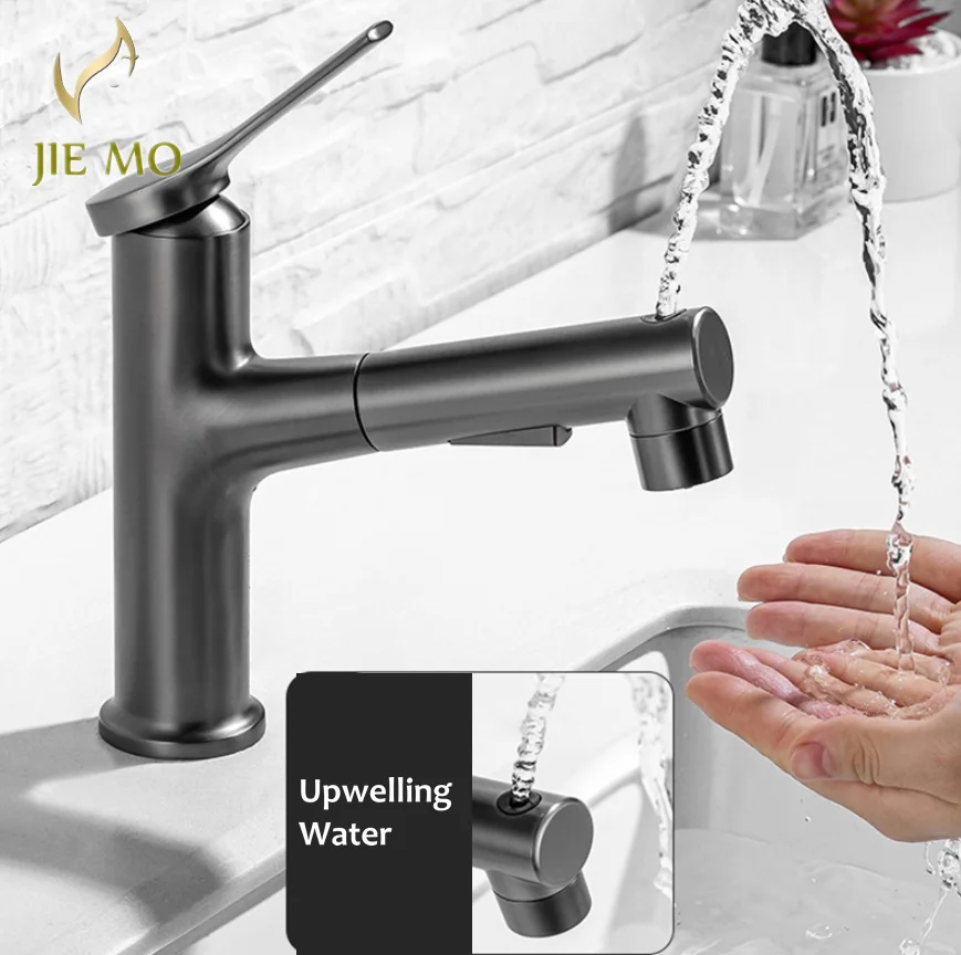 Wash basin faucet Hot and cold water pull-out wash table toilet table basin brass wash basin faucet
Wash basin faucet Hot and cold water pull-out wash table toilet table basin brass wash basin faucet