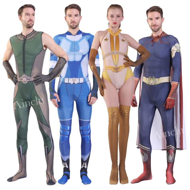 The Boys Cosplay Costume Homelander Starlight A-Train The Deep 3D Spandex Bodysuit Adult Kid Costumes
The Boys Cosplay Costume Homelander Starlight A-Train The Deep 3D Spandex Bodysuit Adult Kid Costumes