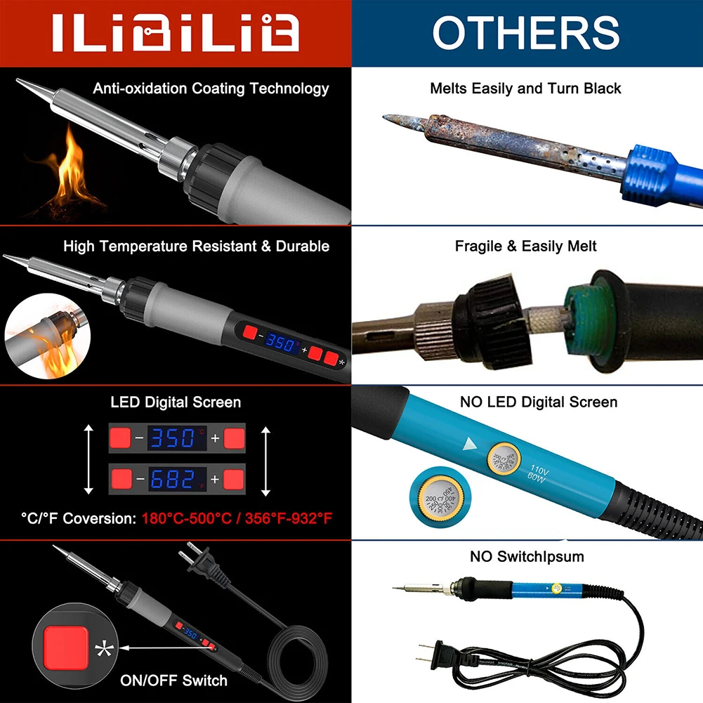 Soldering Iron Electric Pen Electric Soldering Welding Solder Wire For Wide Application Smart Thermostat Welding Tool
Soldering Iron Electric Pen Electric Soldering Welding Solder Wire For Wide Application Smart Thermostat Welding Tool