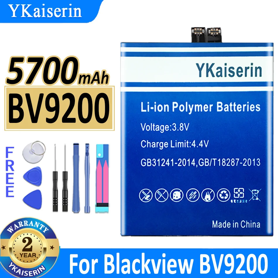 

5700mAh YKaiserin Battery BV9200 (Li556578JLY) For Blackview BV9200 Bateria