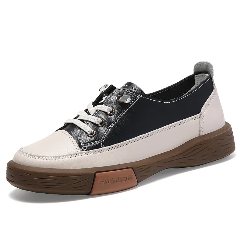 Women Flats Comfortable Loafers Shoes Woman Breathable Leather Lace-up Sneakers Women Fashion Black Soft Casual Shoes Female
Women Flats Comfortable Loafers Shoes Woman Breathable Leather Lace-up Sneakers Women Fashion Black Soft Casual Shoes Female