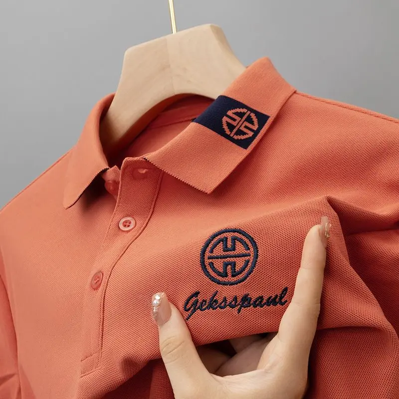 Men's New Summer Short sleeved POLO Shirt FlipCollar Heavyweight Embroidered Half sleeved T-shirt Loose and VersatileTop for Men
Men's New Summer Short sleeved POLO Shirt FlipCollar Heavyweight Embroidered Half sleeved T-shirt Loose and VersatileTop for Men