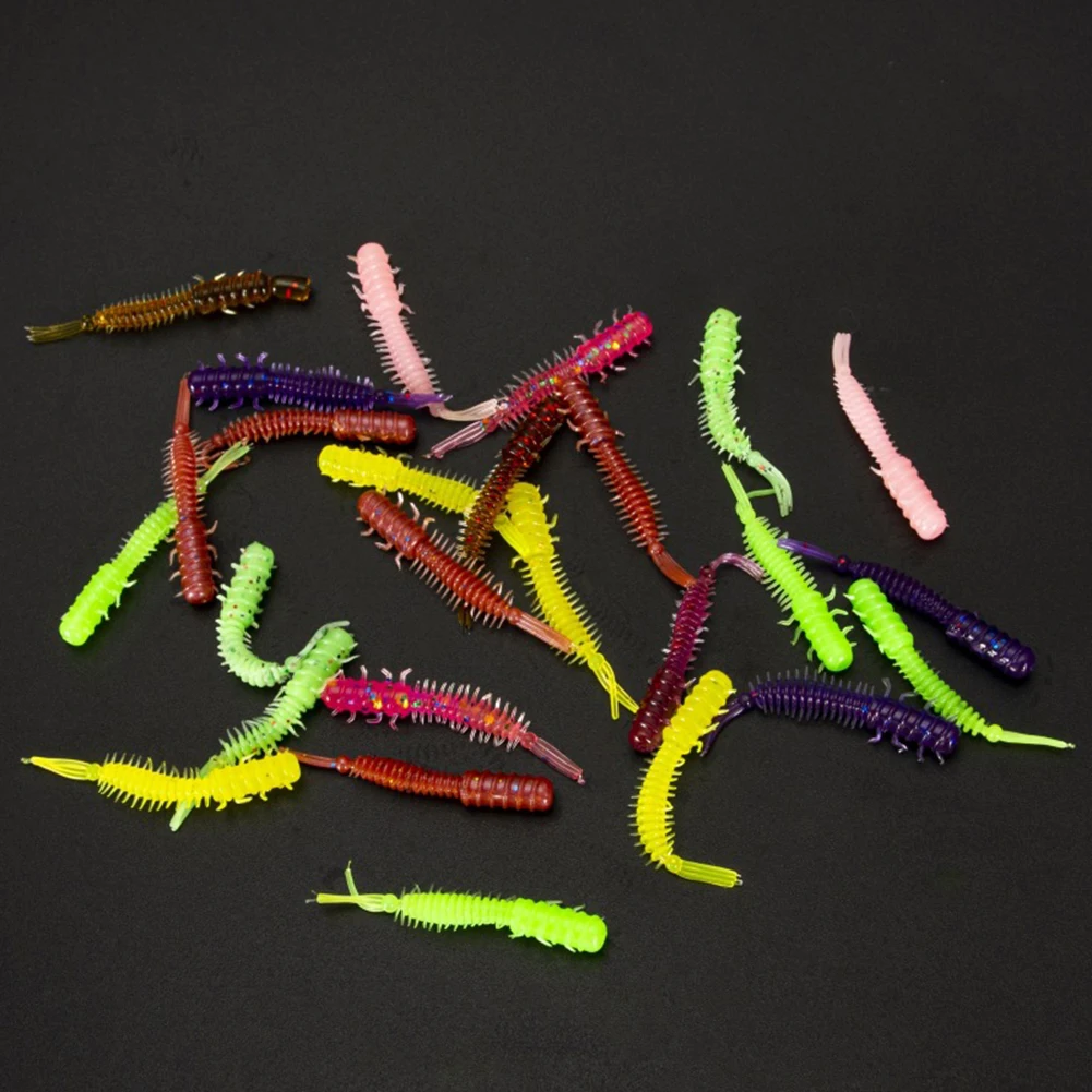 New Practical Quality Durable Lure Bait Fishing Worm 13g 20pcs 4.5cm Accessories Colorful Shads Soft Spiral Slug
New Practical Quality Durable Lure Bait Fishing Worm 13g 20pcs 4.5cm Accessories Colorful Shads Soft Spiral Slug
