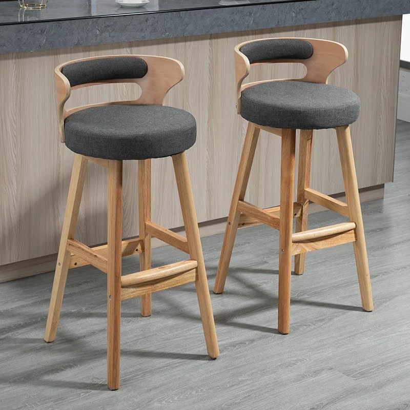Solid Wood Bar Stool Bar Chair High-Leg Stool Home Backrest Bar Stool Front Desk Cashier Chair Simple Night Club Furniture
Solid Wood Bar Stool Bar Chair High-Leg Stool Home Backrest Bar Stool Front Desk Cashier Chair Simple Night Club Furniture