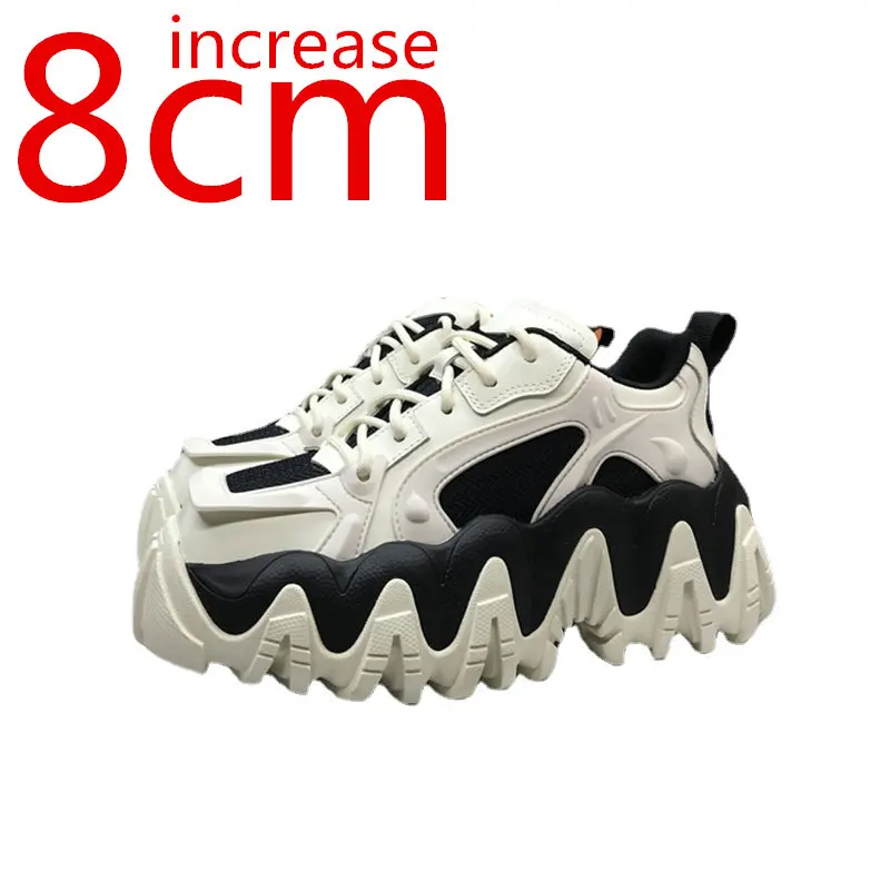 Women Europe Boutique Casual Shoes Increased 8cm Spring New Genuine Leather Wave Thick Bottom Muffin Shoes Women's Sports Shoes
Women Europe Boutique Casual Shoes Increased 8cm Spring New Genuine Leather Wave Thick Bottom Muffin Shoes Women's Sports Shoes