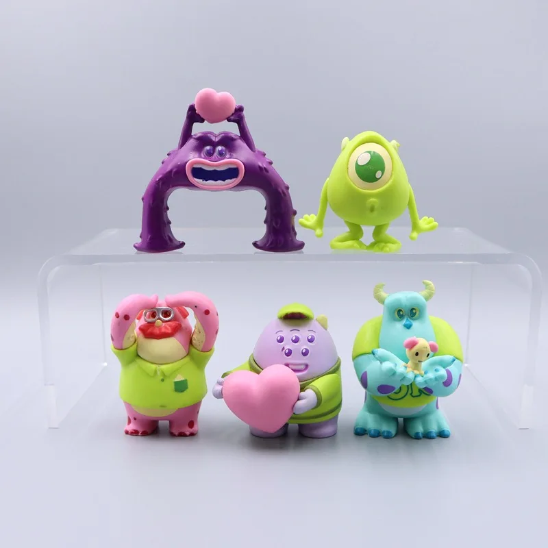 

5piece Monsters University Figures James P. Sullivan Mike Wazowski Halloween Decoration Don Carlton Pvc Model best Gift for Kid