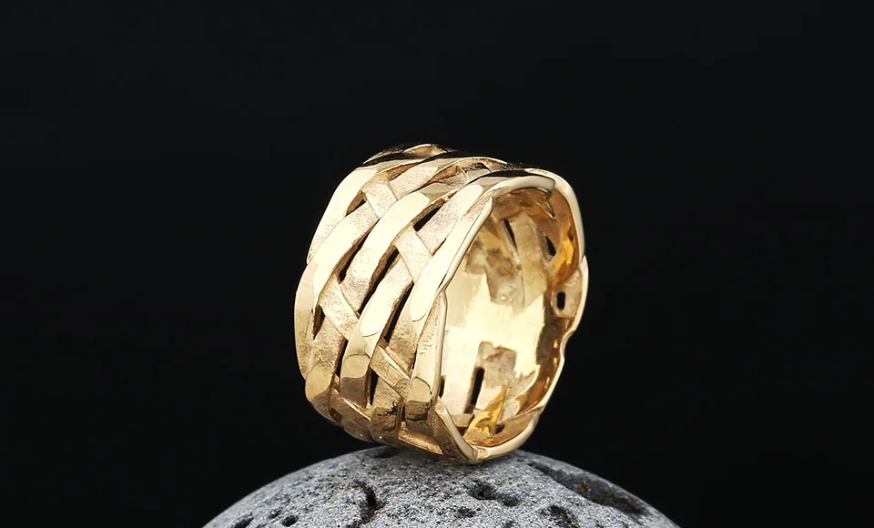 Trendy 316L Stainless Steel Wholesale Price Viking Weave Ring For Man Women Vintage Charm Polished jewelry For Teens Gift Trendy 316L Stainless Steel Wholesale Price Viking Weave Ring For Man Women Vintage Charm Polished jewelry For Teens Gift
