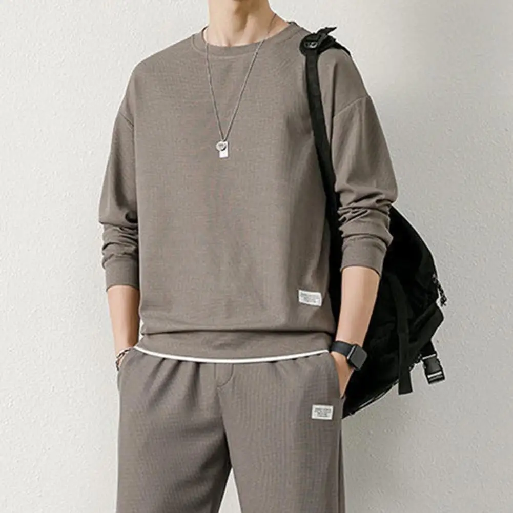 Waffle Men Sweatpants Pants Set Long Sleeve Hoodie Pockets Sweatpants Set Spring Casual Male Sports Suit Solid Color Tracksuit
Waffle Men Sweatpants Pants Set Long Sleeve Hoodie Pockets Sweatpants Set Spring Casual Male Sports Suit Solid Color Tracksuit