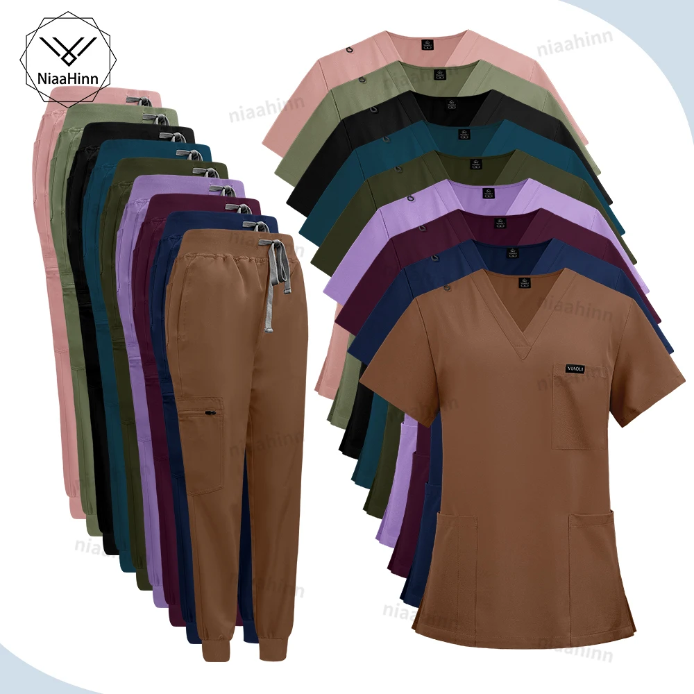 Wholesale Price Clinical Uniform Woman Hospital Doctor Work Wear Nurse Medical Clothing Short Sleeved Top Jogging Pants Set Mens
Wholesale Price Clinical Uniform Woman Hospital Doctor Work Wear Nurse Medical Clothing Short Sleeved Top Jogging Pants Set Mens