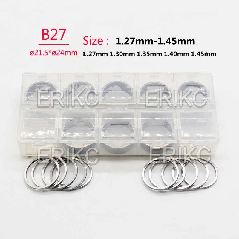 

ERIKC B27 SIZE 1.50MM-1.59MM Diesel Copper Gasket Washers Thickness 270PCS FOR Denso Injection 1.51MM 1.52MM 1.53MM 1.54MM
