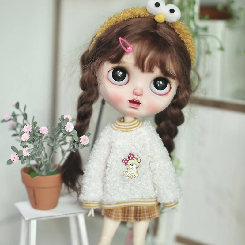 Одежда Blyth 1 шт., бархатный свитер с круглым вырезом из ягненка и клетчатая юбка для кукол Blythe,Azone, Licca, Pullip,OB24 1/6, аксессуары для кукол
Одежда Blyth 1 шт., бархатный свитер с круглым вырезом из ягненка и клетчатая юбка для кукол Blythe,Azone, Licca, Pullip,OB24 1/6, аксессуары для кукол