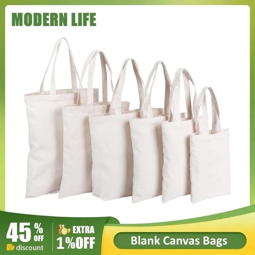 Canvas Bags Blank White Canvas Shopping Bags Women Men Handbags Tote Bags Reusable Cotton Large Capacity Grocery Bag Wholesale
Canvas Bags Blank White Canvas Shopping Bags Women Men Handbags Tote Bags Reusable Cotton Large Capacity Grocery Bag Wholesale