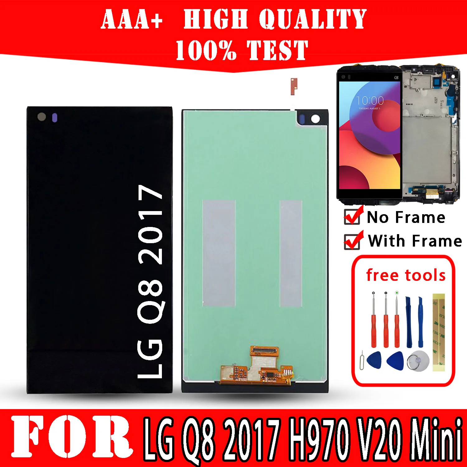 Original LCD For LG Q8 2017 H970 V20 Mini Display Premium Quality Touch Screen Replacement Parts Mobile Phones Repair Free Tools
Original LCD For LG Q8 2017 H970 V20 Mini Display Premium Quality Touch Screen Replacement Parts Mobile Phones Repair Free Tools