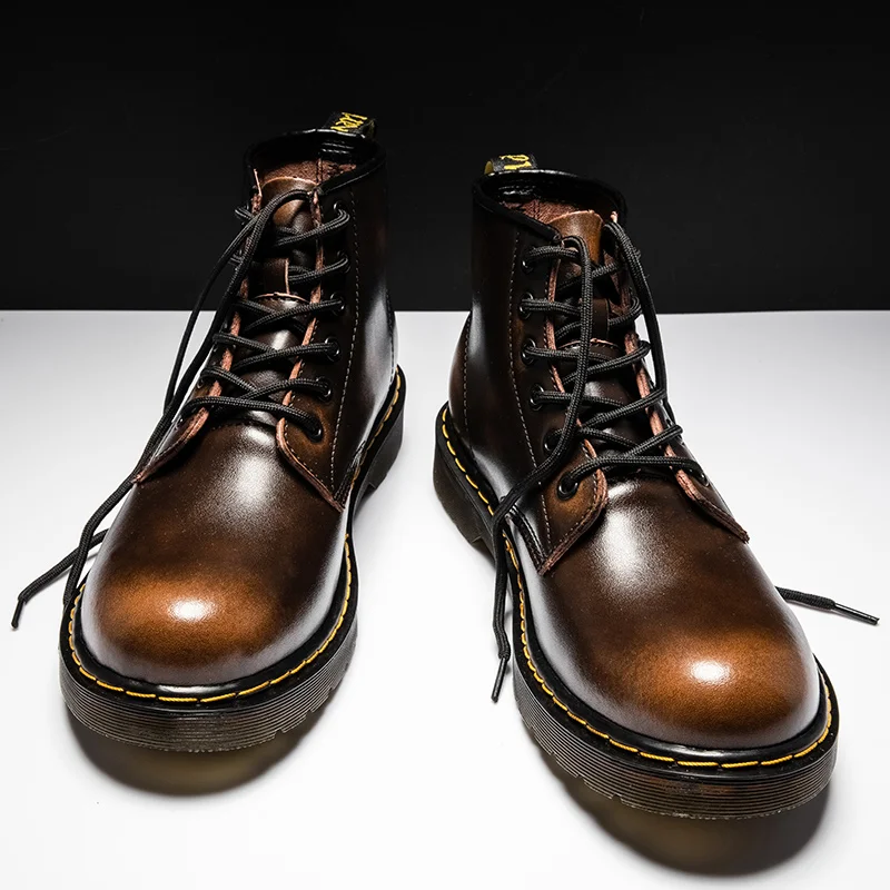 Men's Martin Boots Fashion High Top Casual Shoes Lace Up Leisure All-match Men's Casual Boots Non-slip Trend Rubber
Men's Martin Boots Fashion High Top Casual Shoes Lace Up Leisure All-match Men's Casual Boots Non-slip Trend Rubber
