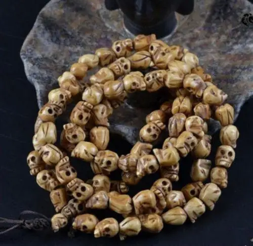 

China 108 beautifully carved necklace rosary beads