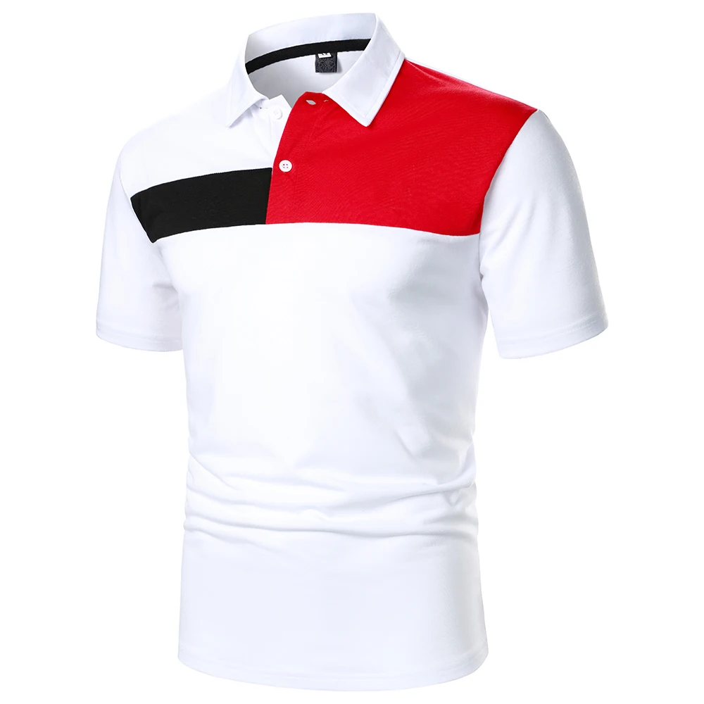 Men Short Sleeve Polo Shirt Multicolor Asymmetric Splicing Top Streetwear Casual FashionTrend Men Lapel Polo Shirt
Men Short Sleeve Polo Shirt Multicolor Asymmetric Splicing Top Streetwear Casual FashionTrend Men Lapel Polo Shirt
