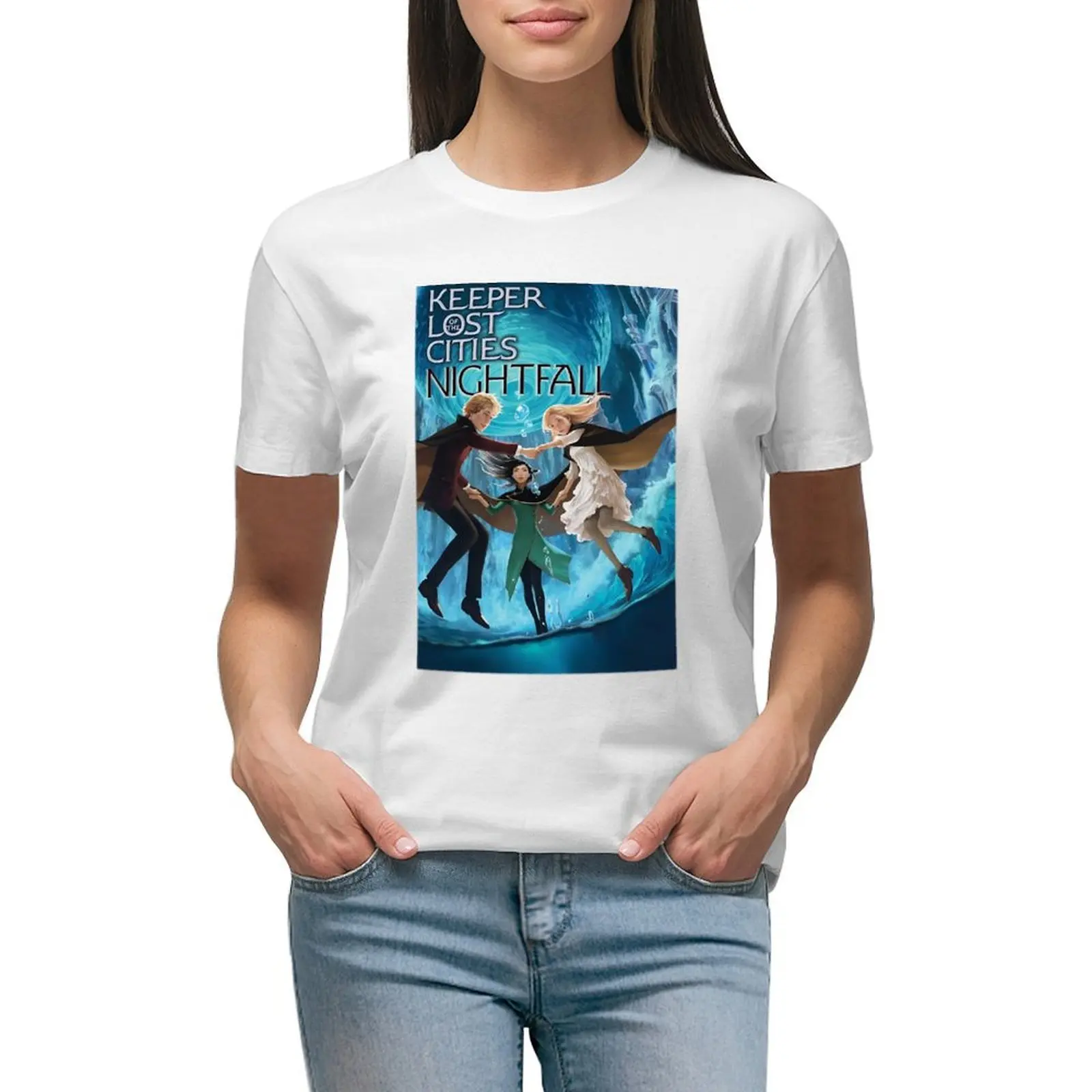 

Keeper Of The Lost Cities Character a Keeper Of The Lost Cities Character T-shirt summer top Female clothing tops for Women